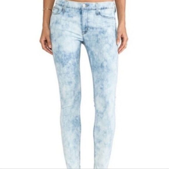 Mossimo Mid Rise Bleached Jeans Leggings Jeggings - Picture 1 of 11